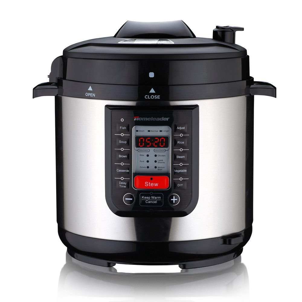 Homeleader K47020 Electric Pressure Cooker with 8 Programmable Cooking