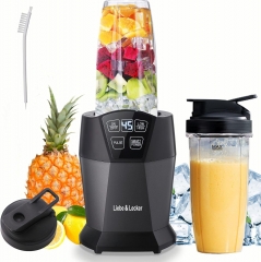Liebe & Lecker Personal Blender with 1200W-Peak-Watts, Smoothie Blender Smart technology for Frozen Drinks, Shakes, Smoothies & Sauces, with two 28-oz