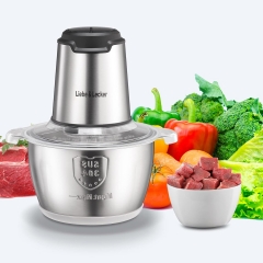 Liebe&Lecker Food Processor, Meat Grinder with 1 Bowl 8 Cup, Electric Food Chopper with 4 Large Sharp Blades for Meat, Fruits, Vegetables, Baby Food,